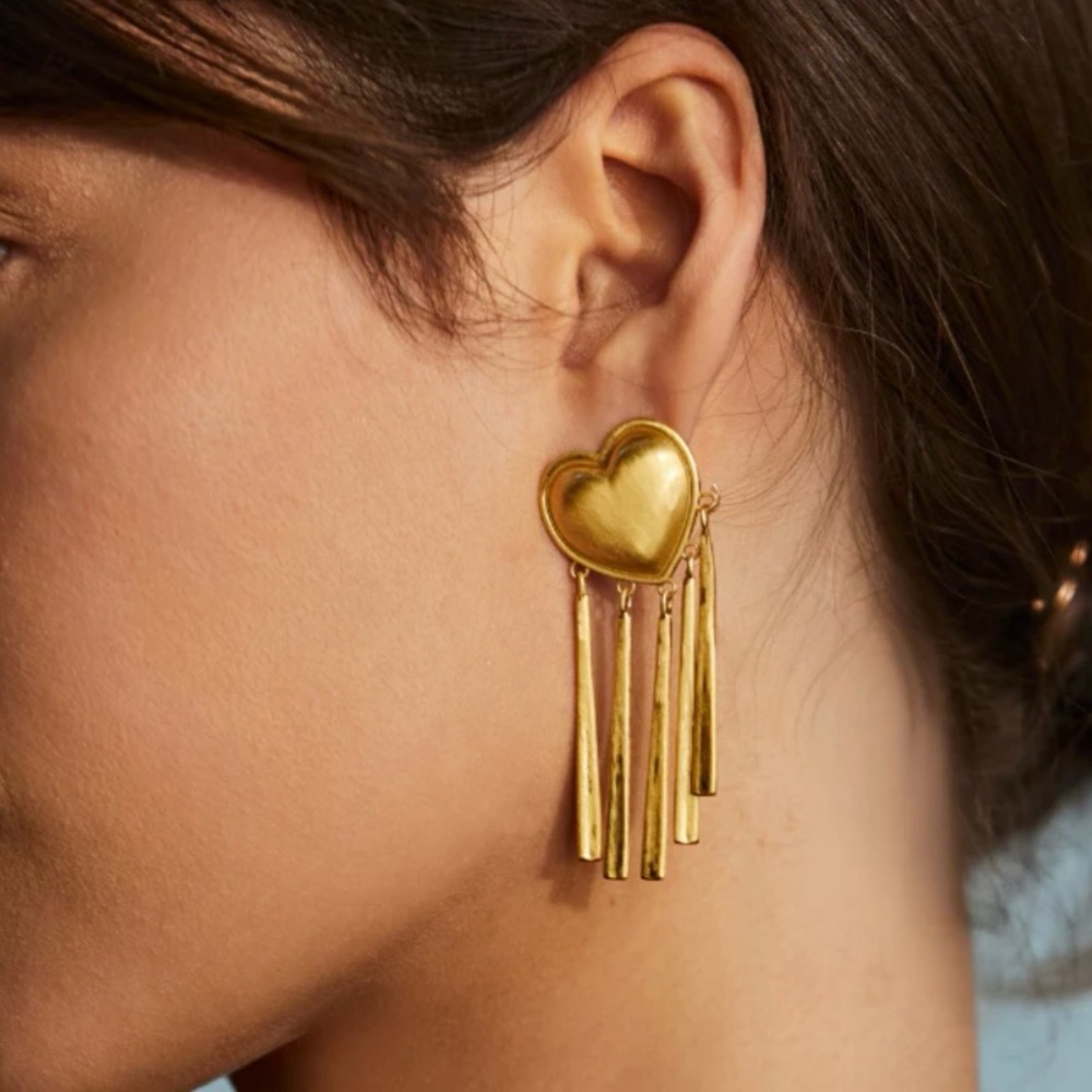 Hart Brushed Party Harty Earrings